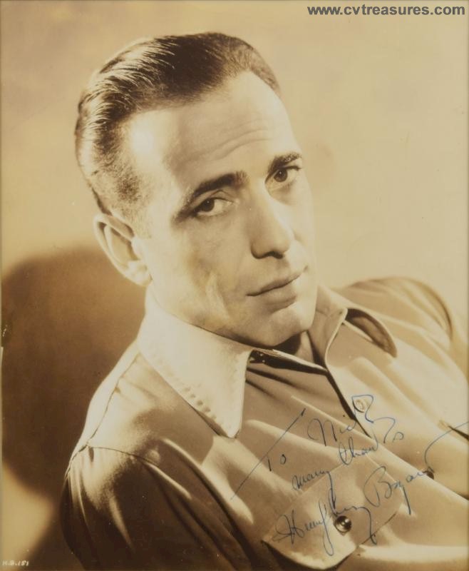 Humphrey Bogart Stunning Vintage Signed Autographed Photo - Click Image to Close