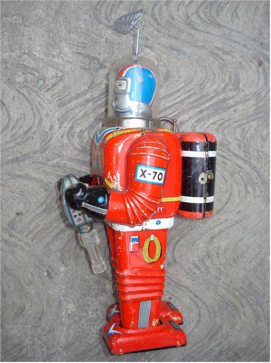 Cragstan-Daiya Astronaut Robot Battery Operated Vintage SpaceToy - Click Image to Close