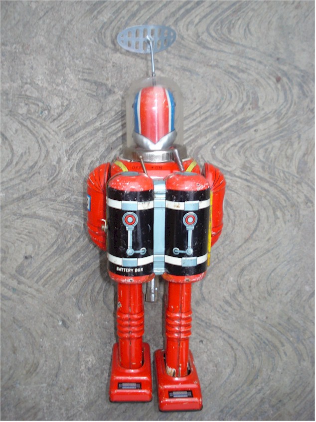 Cragstan-Daiya Astronaut Robot Battery Operated Vintage SpaceToy - Click Image to Close