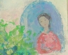 Vu Cao Dam "Ladies in Garden" Oil on canvas