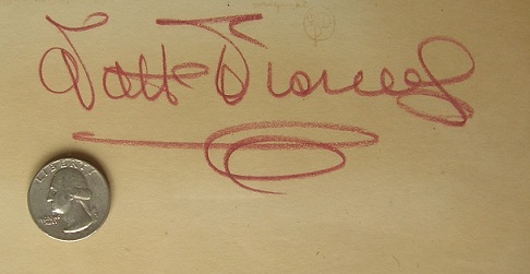 Walt Disney Autograph Signed Cel Donald Duck, 1940's - Click Image to Close