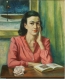 Ernest Fiene "Ann Perls" Oil on Canvas