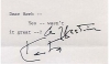 Katharine Hepburn Autograph Letter