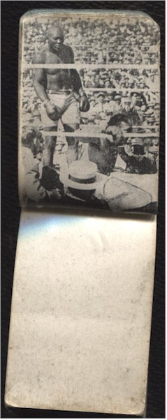 Jack Johnson vs James Jeffries Flip/Thumb Booklet, 1910 - Click Image to Close