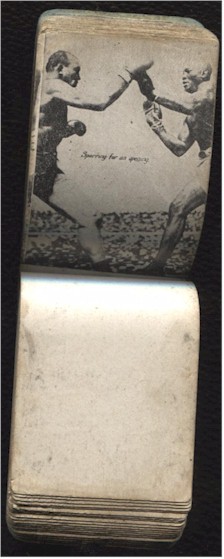 Jack Johnson vs James Jeffries Flip/Thumb Booklet, 1910 - Click Image to Close