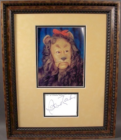 BertLahr - Lion of OZ - Special IN-PERSON autograph - Click Image to Close