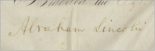 Abraham Lincoln Autograph HISTORICAL SIGNED Document, 1861 - Click Image to Close