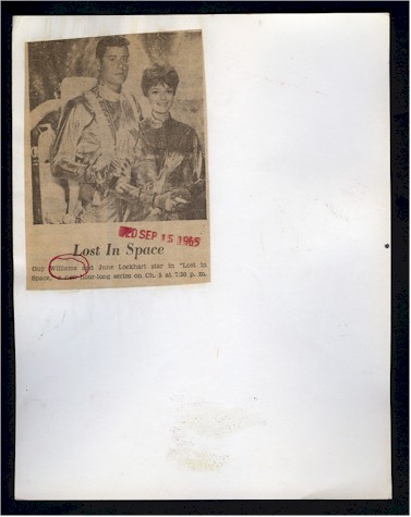 Lost in Space, Vintage Press Release photo 1966 - Click Image to Close