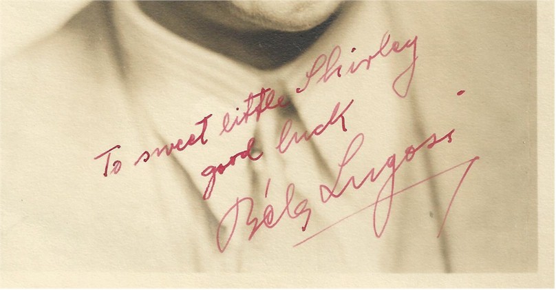 Bela Lugosi Authentic Vintage Autographed Signed Photo - Click Image to Close