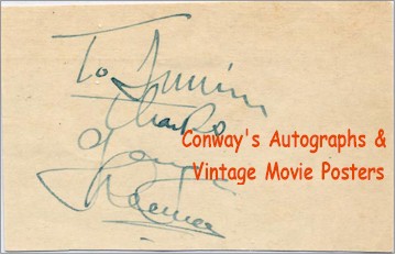 George Reeves Autograph Signature Pristine Vintage - Click Image to Close