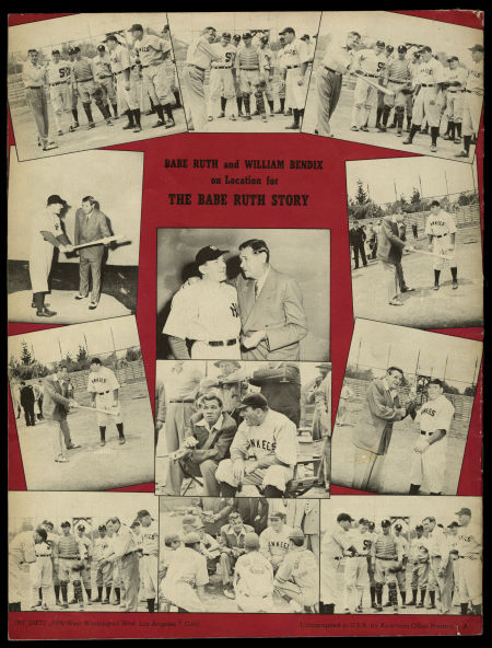 Babe Ruth Story, original program, 1948 - Click Image to Close