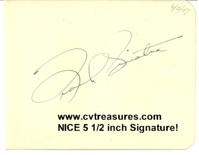 Frank Sinatra Autograph LARGE 5 Inch Fountain Pen 1947 - Click Image to Close