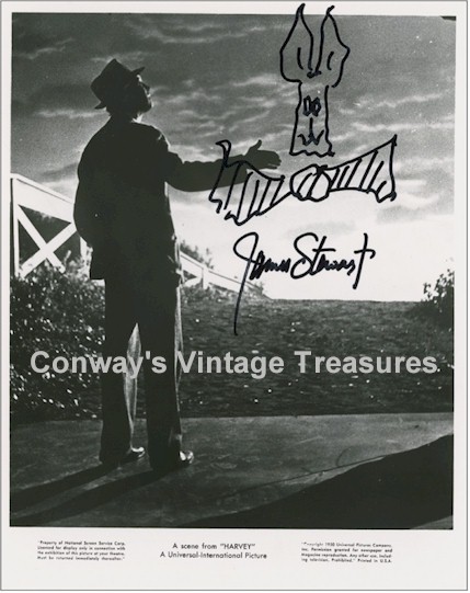 James Stewart - Original SIGNED "HARVEY" photo - Click Image to Close