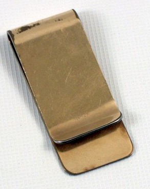 Three Stooges: Curly Howard Personally Owned Gold Money Clip - Click Image to Close