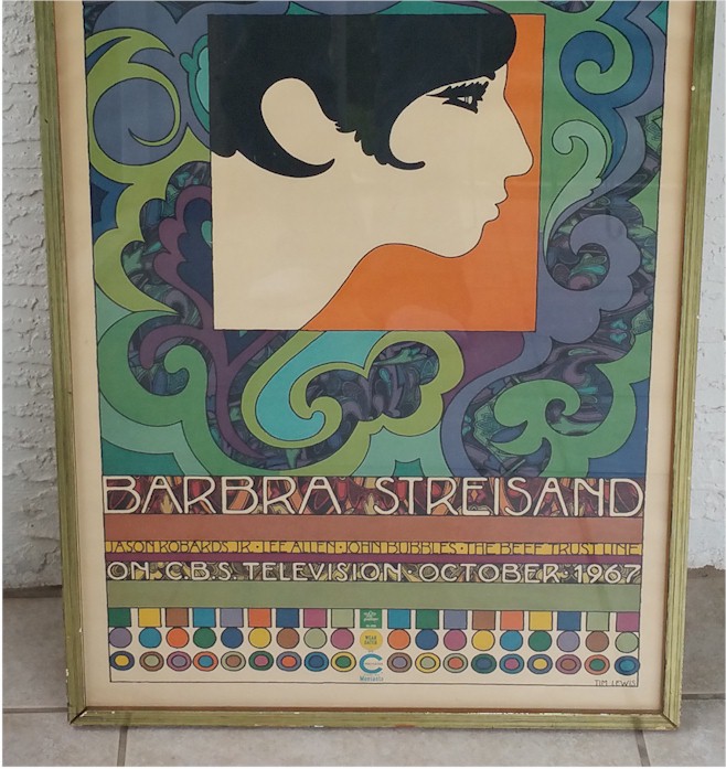 Barbra Streisand Belle of 14th Street 1967 CBS Television Poster - Click Image to Close