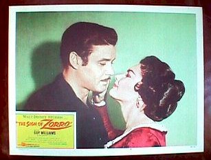Disney's The Sign of Zorro, 1960 Guy Williams Lobby Card - Click Image to Close