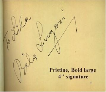 Bela Lugosi Autograph - Exceptional Vintage Signature - Click Image to Close