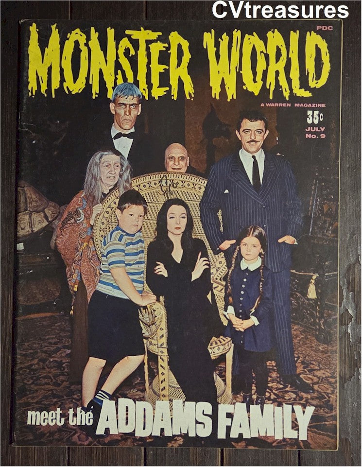 Addams Family 1966 UNUSED Uncirculated "Monster World" Magazine
