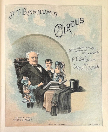 Vintage Circus Posters Memorabilia Collectibles P.T. Barnum's Circus Treasure Children's Book