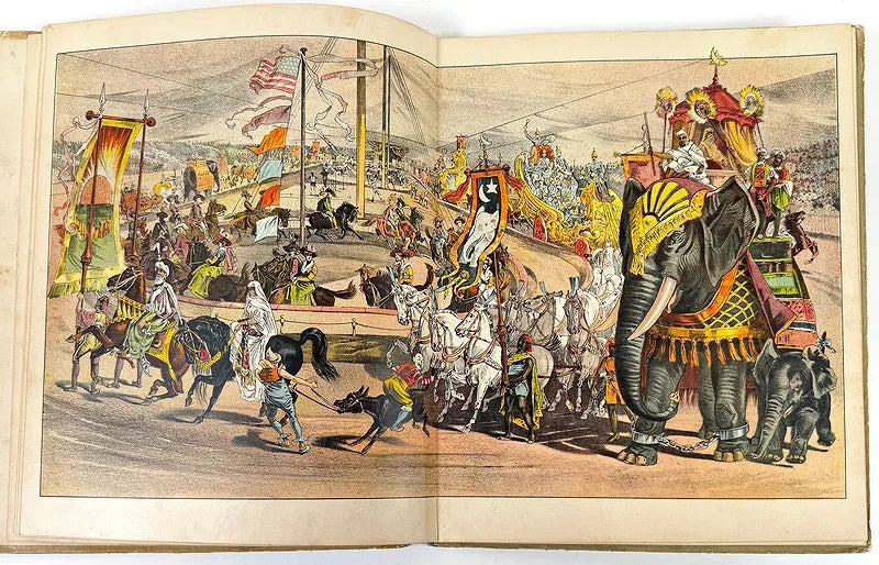 Vintage Circus Posters Memorabilia Collectibles P.T. Barnum's Circus Treasure Children's Book