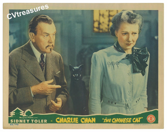 CHARLIE CHAN Chinese Cat Vintage movie poster Lobby Card 1949 1