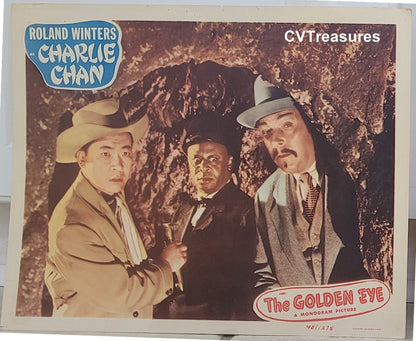 CHARLIE CHAN The Golden Eye Vintage movie poster Lobby Card 1948 1