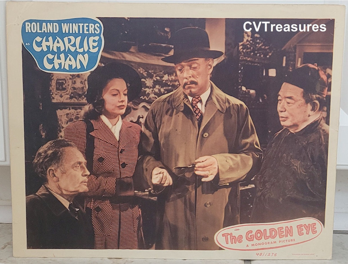 CHARLIE CHAN The Golden Eye Vintage movie poster Lobby Card 1948 3