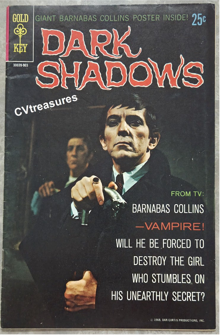 Vintage DARK SHADOWS Horror Comic Book Gold Key #1 Classic TV 1968