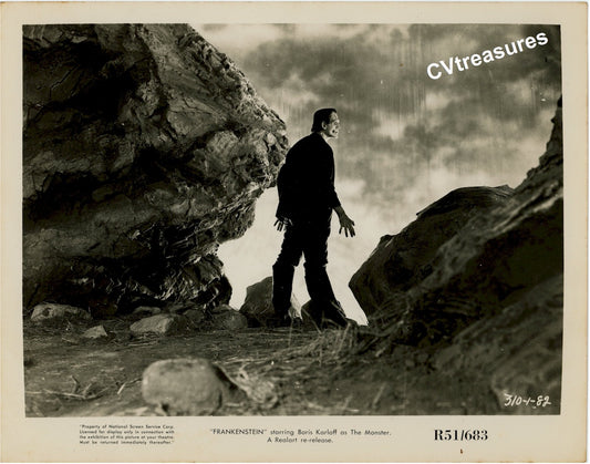Historic Photo FRANKENSTEIN Original Theater Used Vintage Photo Still Boris Karloff 51rr 1