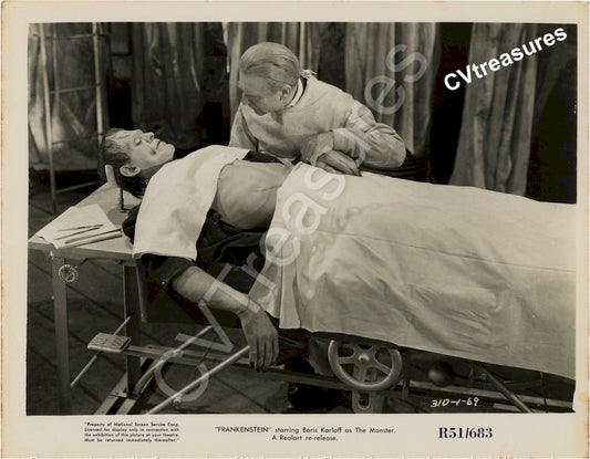 Historic Photo FRANKENSTEIN Original Theater Used Vintage Photo Still Boris Karloff 51rr 3