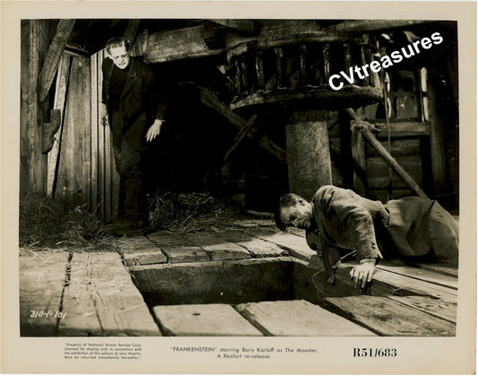 Historic Photo FRANKENSTEIN Original Theater Used Vintage Photo Still Boris Karloff 51rr 4