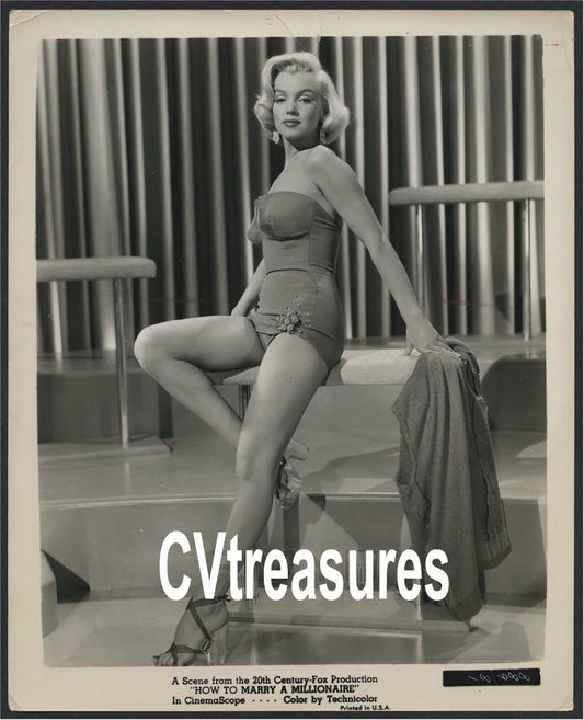 MARILYN MONROE Stunning Authentic Original Vintage Type 1 Historic Photograph MARRY A MILLIONAIRE Guaranteed Authentic prefr Blondes A++