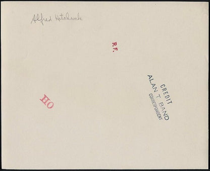 Alfred Hitchcock Original Vintage Historic Type 1 Publicity Photo Rare Behind Camera Guaranteed Authentic