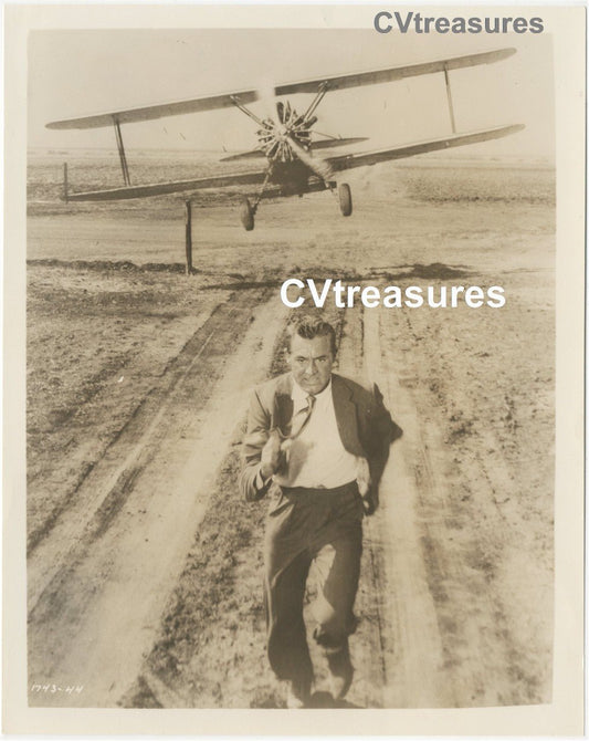 Alfred Hitchcock's North by Northwest Sci Fi Authentic Original Vintage Movie Theater TYPE I Photo Cary Grant Guaranteed Authentic (Copy)