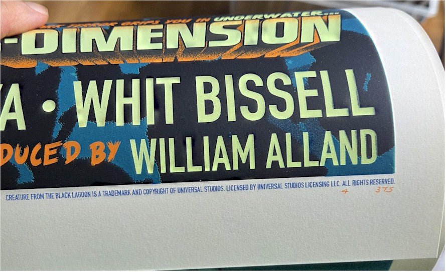 Alternative Classic Movie Poster Art CREATURE FROM THE BLACK LAGOON Mondo, Stan &amp; Vince, 2015