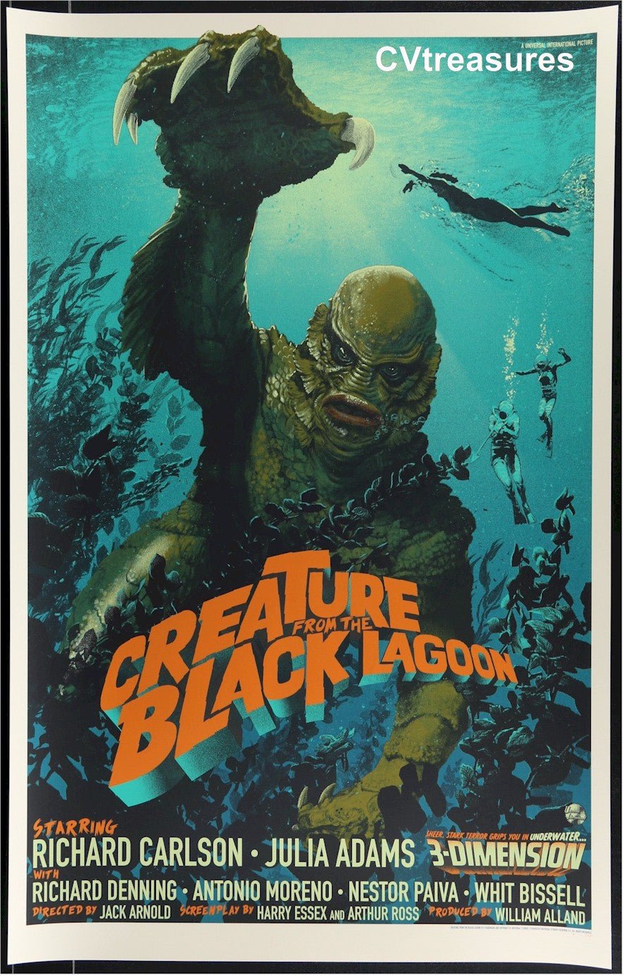Alternative Classic Movie Poster Art CREATURE FROM THE BLACK LAGOON Mondo, Stan &amp; Vince, 2015