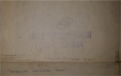 Amazing Colossal Man Sci Fi Authentic Original Vintage Movie Theater Poster Original One Sheet Guaranteed Authentic 1957