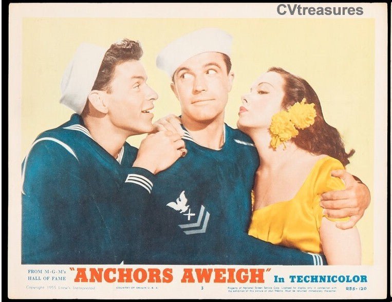 Anchors Aweigh Frank Sinatra Original Lobby Card 55 - 2 Guaranteed Authentic