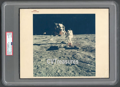 Apollo 11  Historic Vintage NASA Space Type 1 Photo Buzz Aldrin and Neil Armstrong PSA Certified