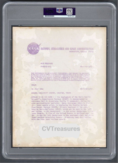 Apollo 11 Historic Vintage Official NASA Space Type 1 Photo Buzz Aldrin and Neil Armstrong PSA Certified