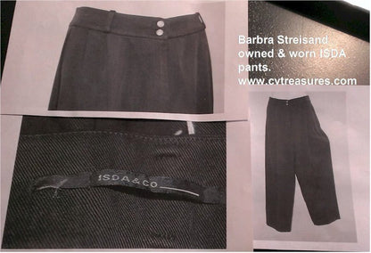 Barbara Streisand Owned and Worn Clothing black pants by Isda