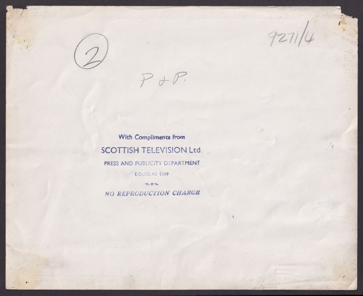 BEATLES Original RARE Authentic Vintage Historic TYPE I Photo Scottish TV 1963