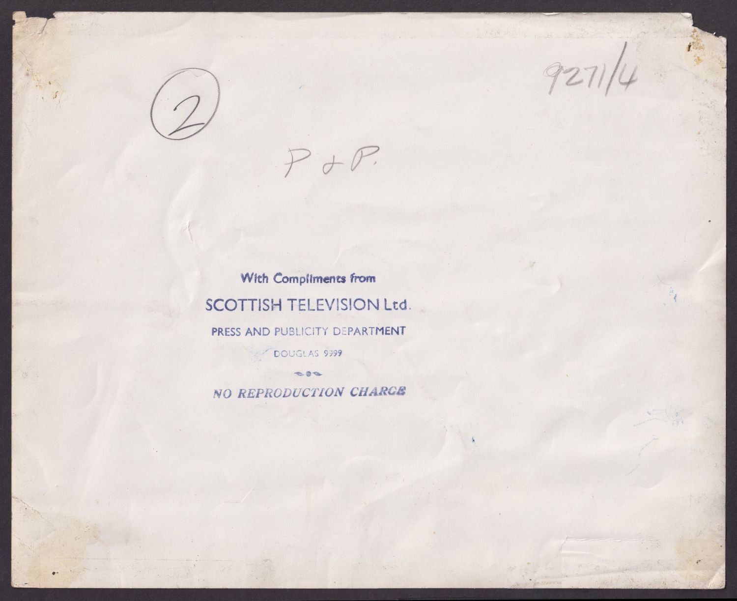 BEATLES Original RARE Authentic Vintage Historic TYPE I Photo Scottish TV 1963