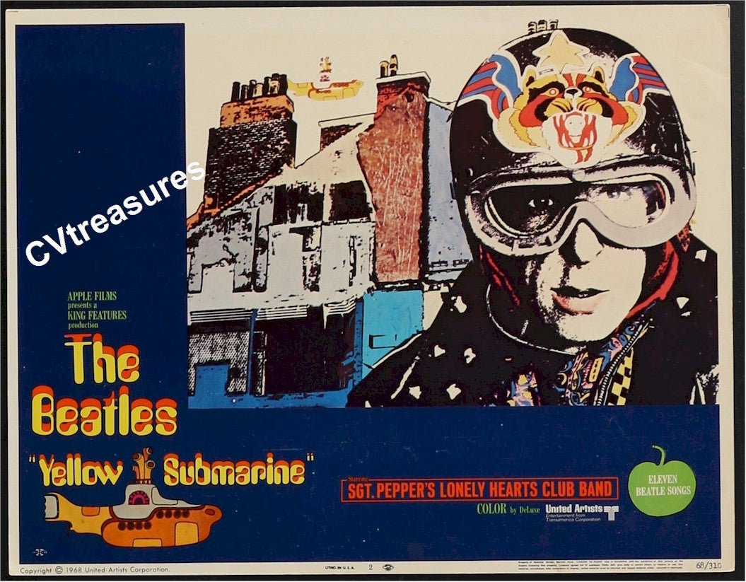 Beatles Yellow Sumarine Memorabilia Original Vintage Movie Poster Lobby Cards GORGEOUS 2