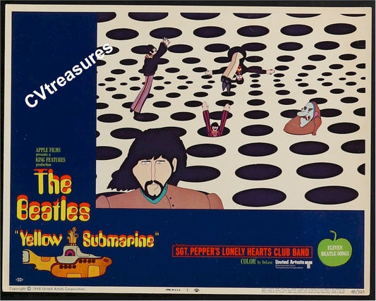 Beatles Yellow Sumarine Memorabilia Original Vintage Movie Poster Lobby Cards GORGEOUS 7