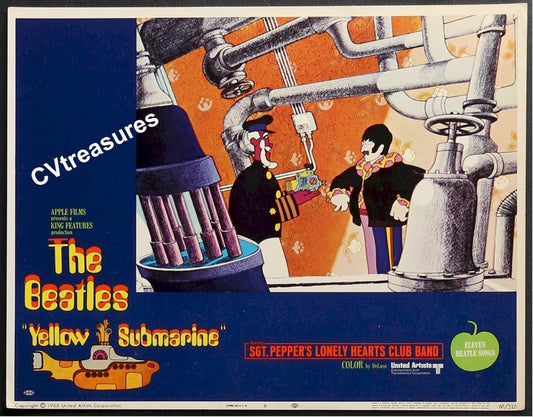 Beatles Yellow Sumarine Memorabilia Original Vintage Movie Poster Lobby Cards GORGEOUS 8