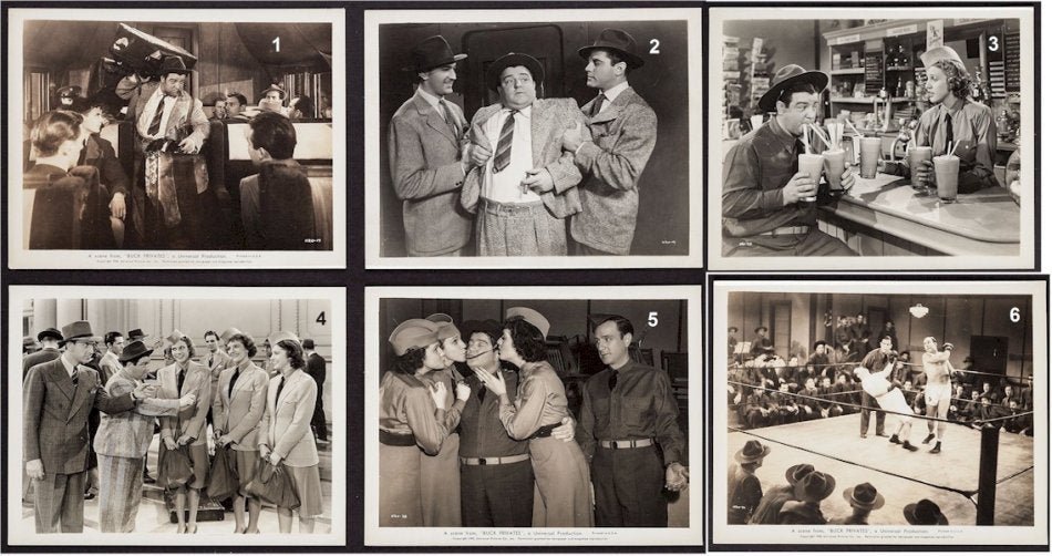 Buck Privates Abbott & Costello Vintage Original Historic Type 1 Photos 1941 set one