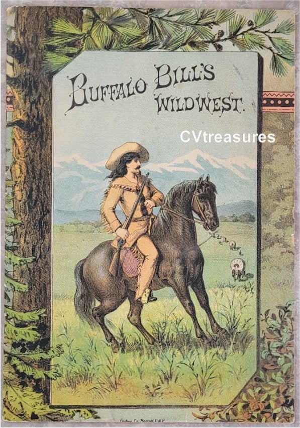 Buffalo Bill Cody Antique Official Wild West Show Program 1884 Vintage ...