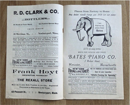 Buffalo Bill Cody Wild West Show Program RARE 1910