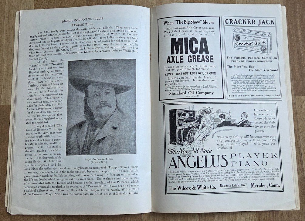 Buffalo Bill Cody Wild West Show Program RARE 1910